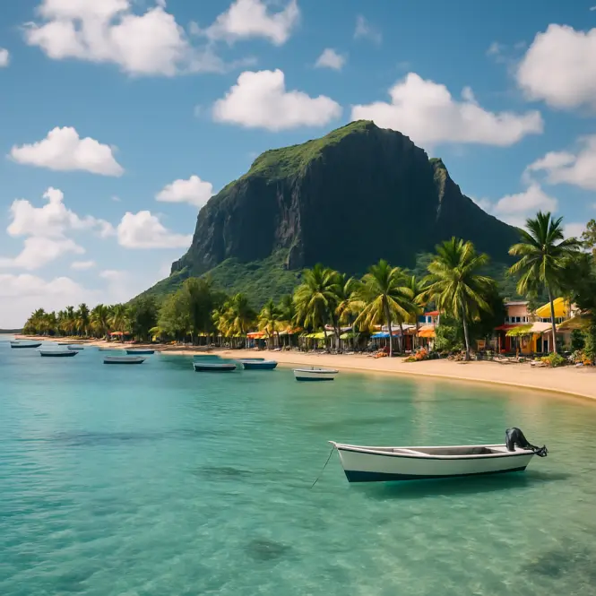 Türkise Lagune auf Mauritius