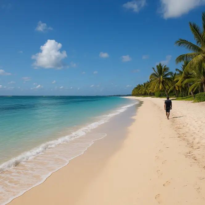 Belle Mare Beach – Kilometerlanger Traumstrand an der Ostküste.