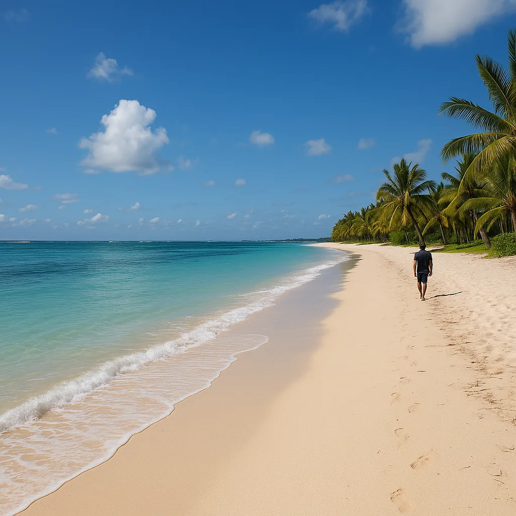 Belle Mare Beach – Kilometerlanger Traumstrand an der Ostküste.