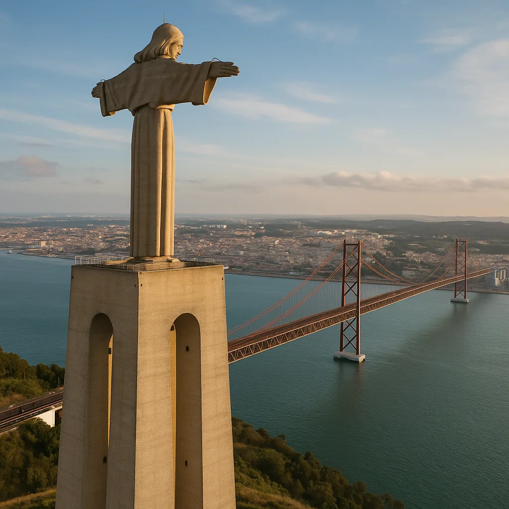 Cristo Rei – Monumentale Christusstatue mit Blick über Lissabon.