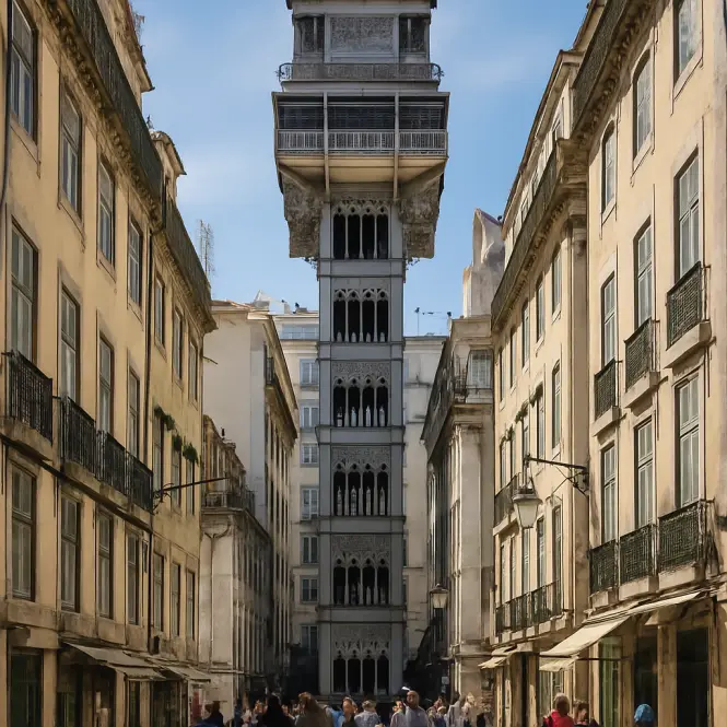 Elevador de Santa Justa – Historischer Aufzug im Herzen der Baixa.