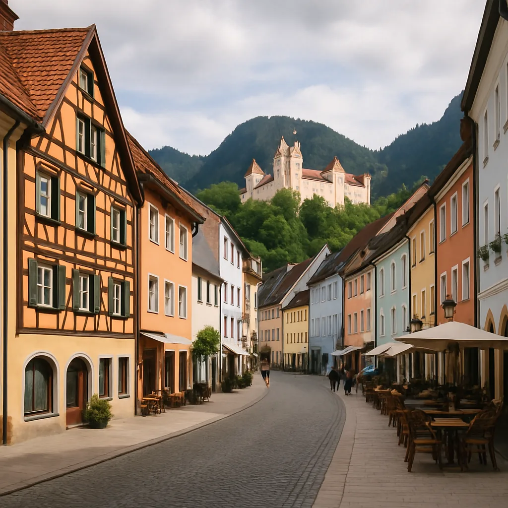 Füssen – Historische Altstadt am Fuße der Königsschlösser.
