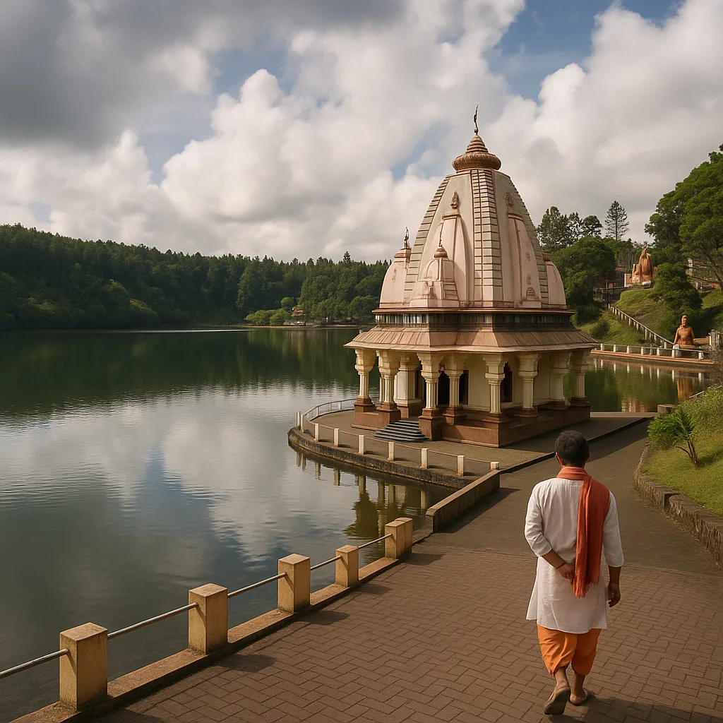 Grand Bassin (Ganga Talao) – Heiliger Kratersee und wichtigstes Hindu-Pilgerziel der Insel.