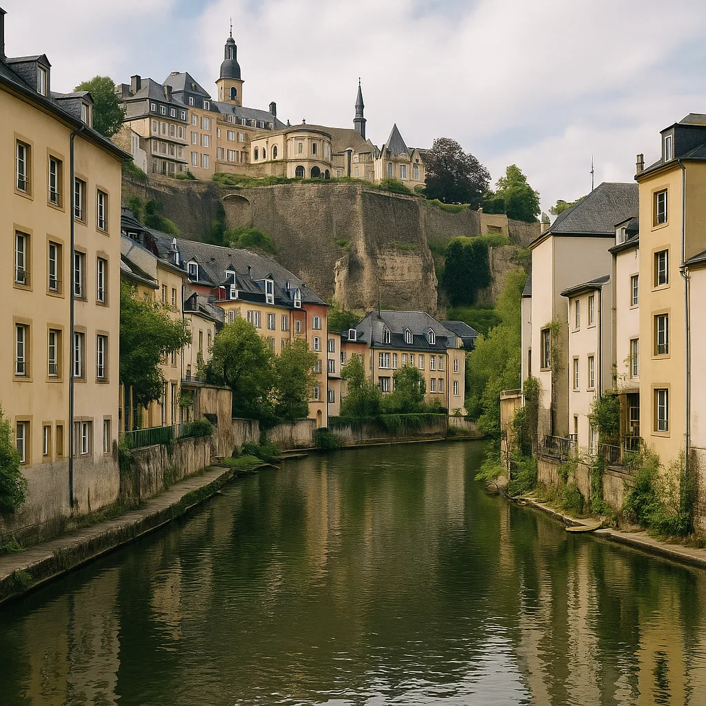Grund (Luxemburg) – Malerisches Flussviertel tief im Alzettetal.