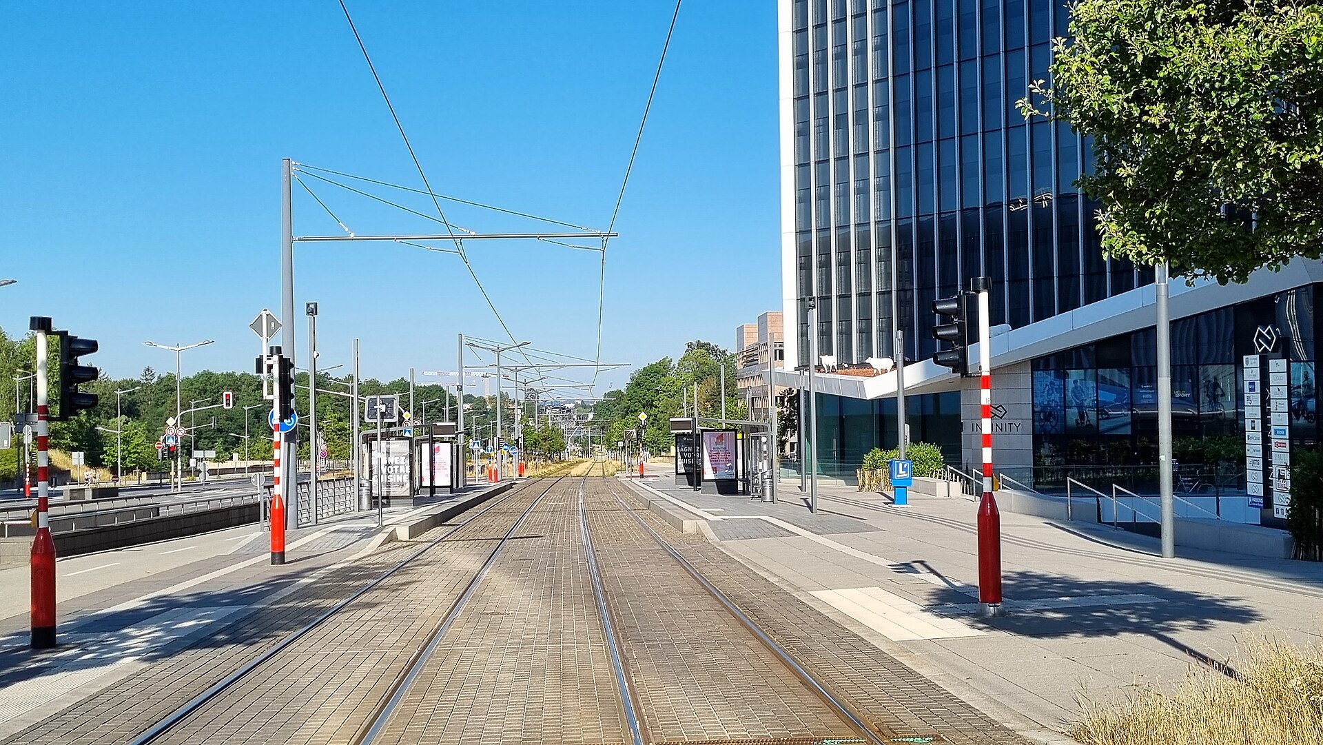 Kirchberg-Plateau – Modernes Europaviertel mit Philharmonie und Architektur.
