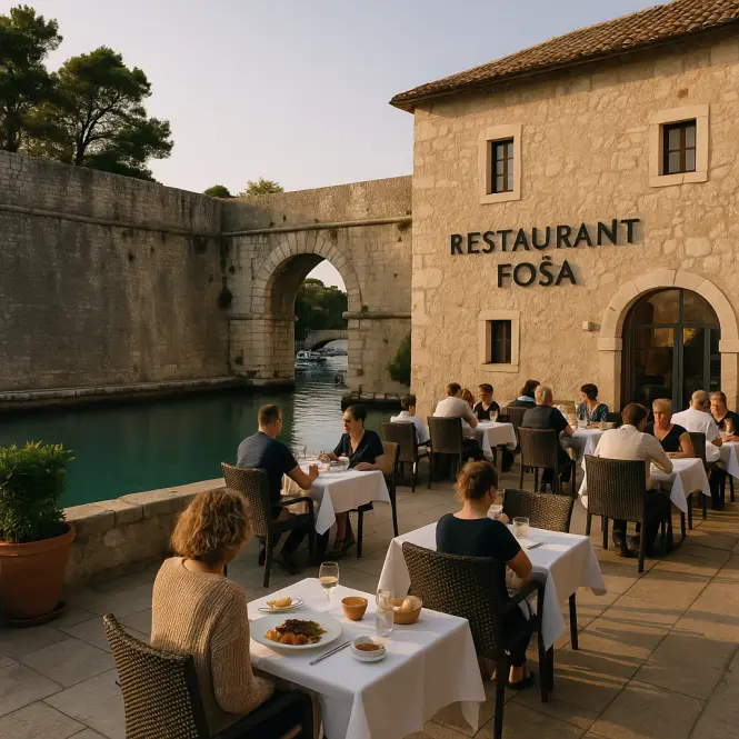 Kroatische Küche im Restaurant Foša