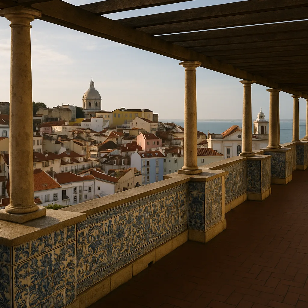 Miradouro de Santa Luzia – Romantischer Aussichtspunkt mit Azulejo-Kacheln.