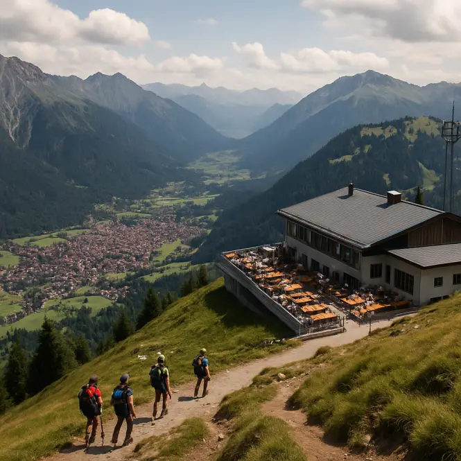 Nebelhorn – Aussichtsberg über Oberstdorf mit Gipfelrestaurant.