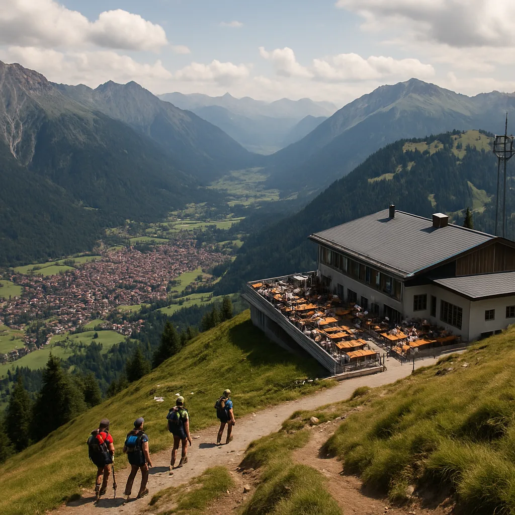 Nebelhorn – Aussichtsberg über Oberstdorf mit Gipfelrestaurant.