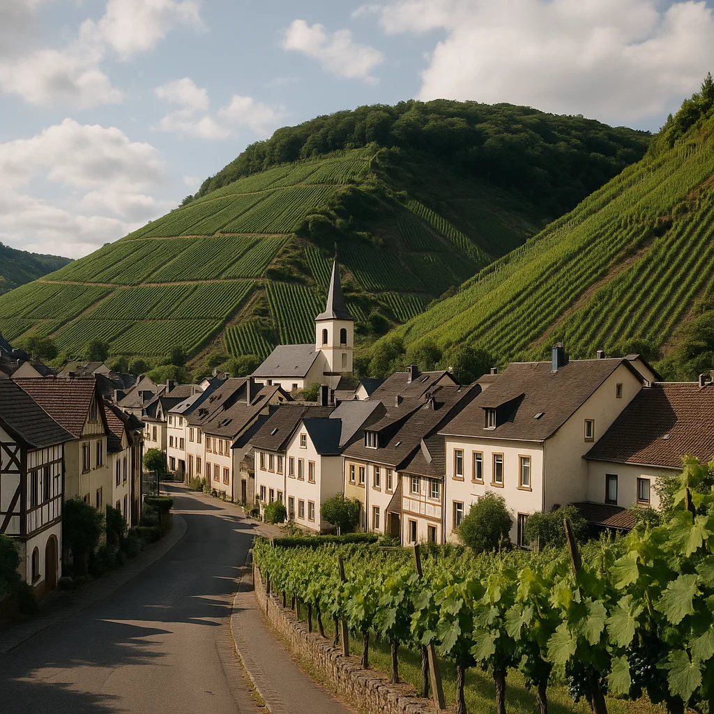 Olewiger Weinberge – Idyllisches Weindorf mit Steillagen direkt bei Trier.