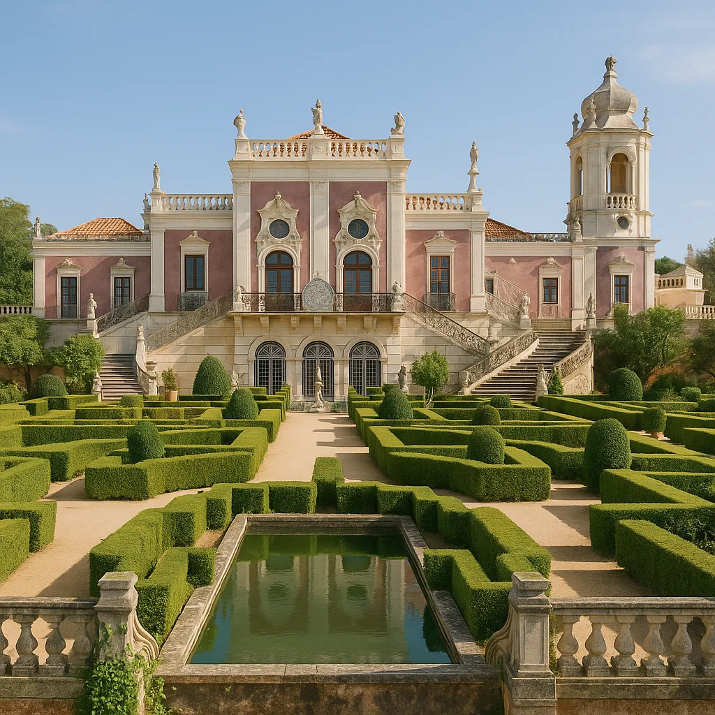 Palácio de Estói – Verspieltes Rokoko-Schloss mit Gartenanlage.
