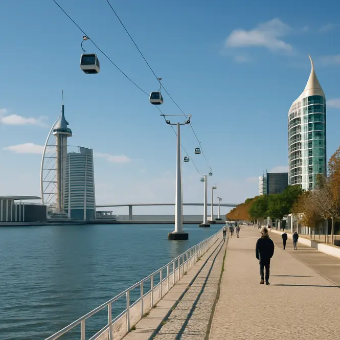 Parque das Nações – Modernes Flussufer-Viertel der Expo 98.