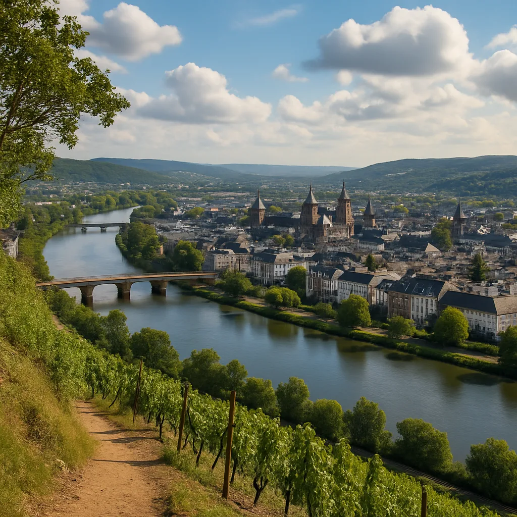 Petrisberg Aussichtspunkt – Panoramablick über Trier und das Moseltal.