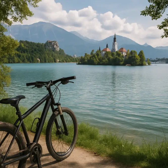 Radfahren um den Bleder See