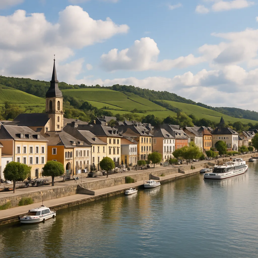 Remich an der Mosel – Charmanter Weinort an der luxemburgischen Mosel.