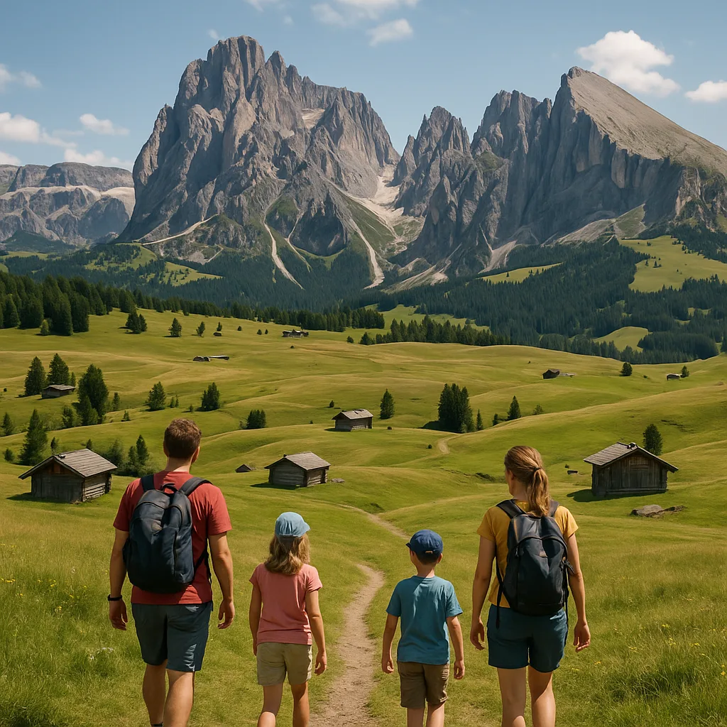 Seiser Alm – Europas größte Hochalm – ideal für Wanderungen mit der Familie.