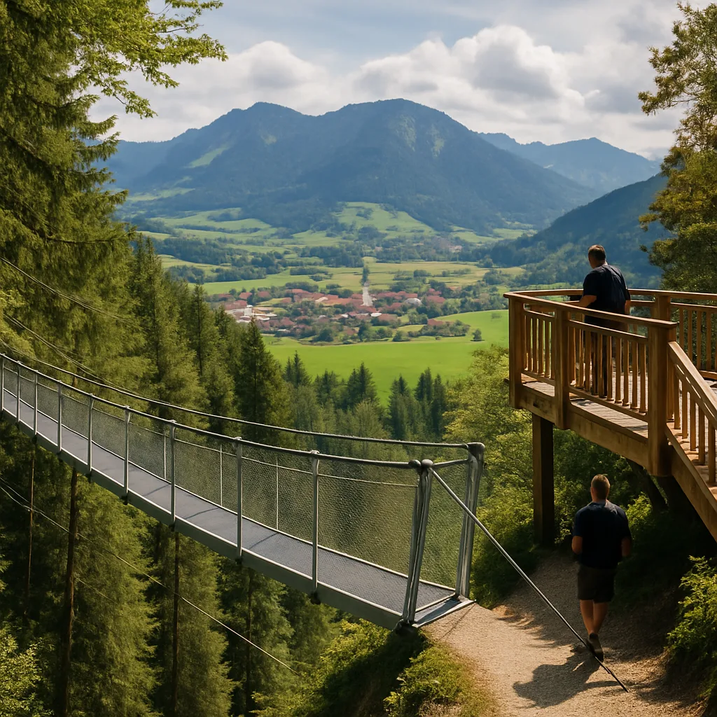 Skywalk Allgäu – Erlebnispfad mit Hängebrücke und Aussichtsplattformen.