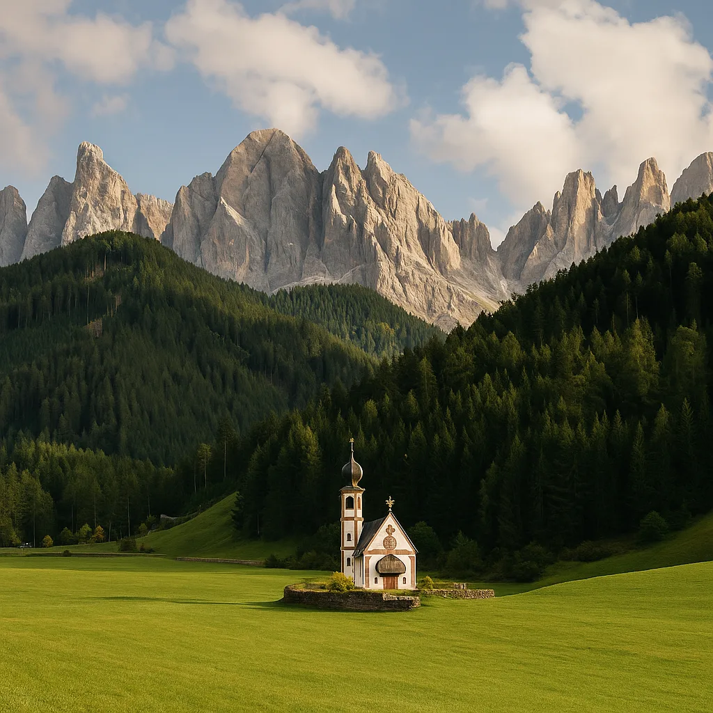 St. Magdalena in Villnöss – Ikonisches Kirchlein vor der Kulisse der Geislerspitzen.