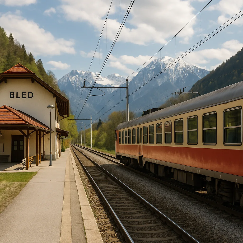 Zugfahrt nach Bled